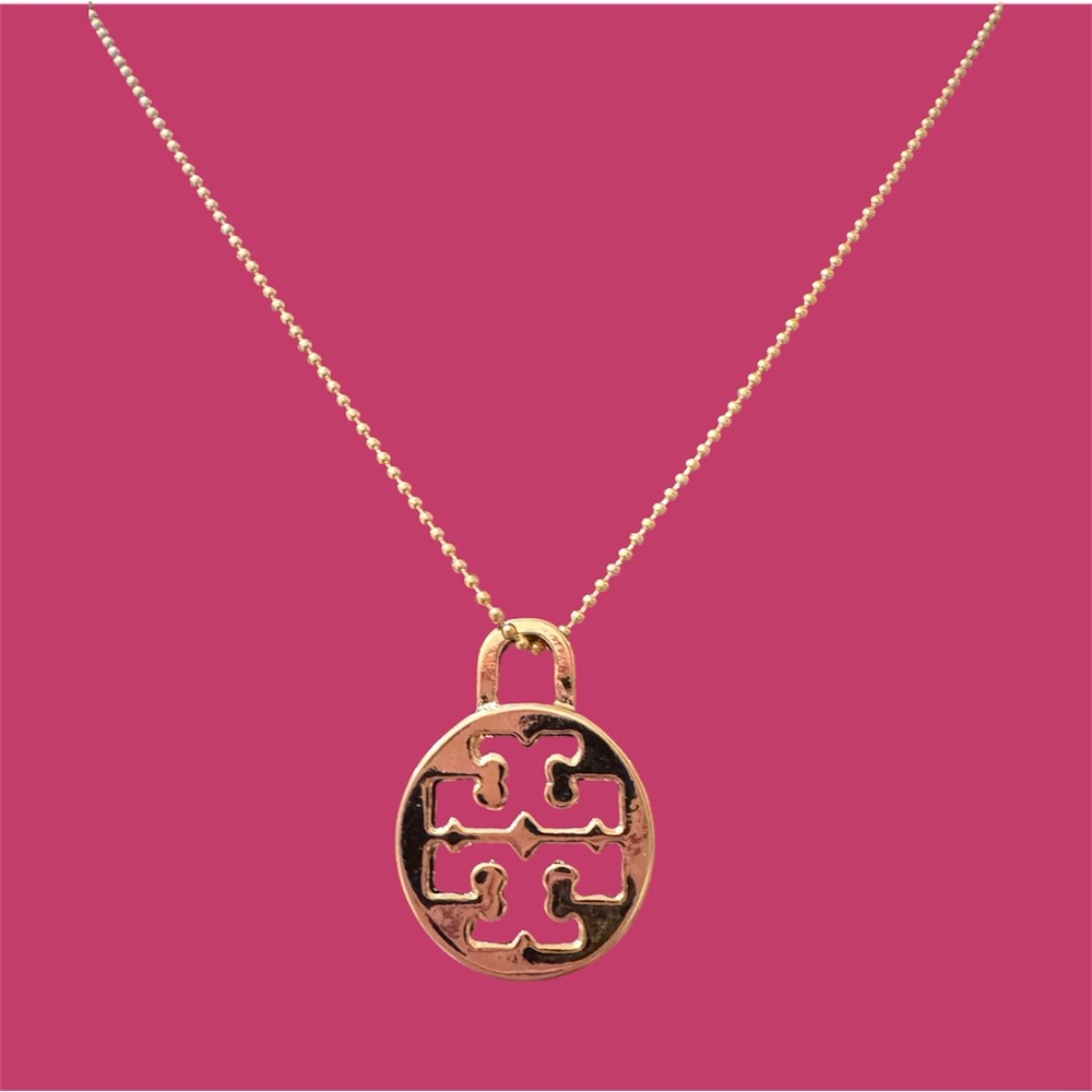 Tory Burch Gold vintage chain pendant Necklace